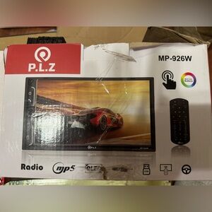 PLZ 7" Wireless Double Din Car Stereo Apple Carplay Radio Screen